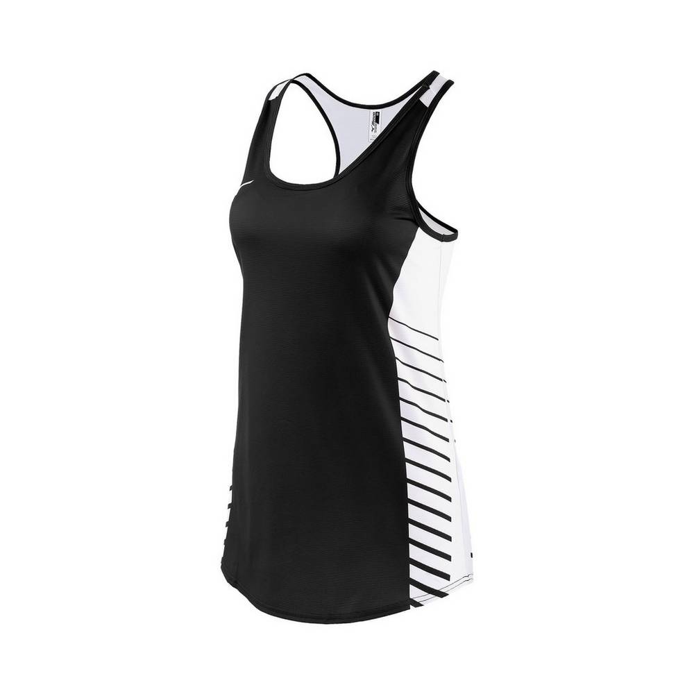 Damske Tank Top Mizuno Team Čierne Vypredaj ZPJQ89231